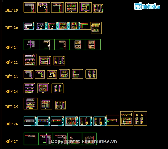 File cad,tủ bếp,file cad bếp,cad tủ bếp