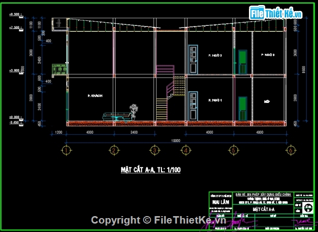 Nhà 2 tầng,Nhà phố 2 tầng,bản vẽ 2 tầng,Nhà phố 2 tầng 4x18m,su nhà phố 2 tầng,file sketchup nhà phố