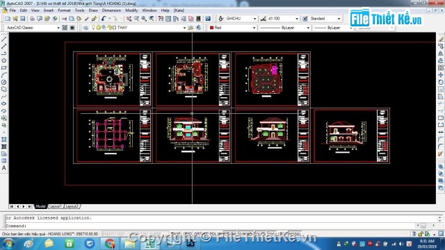 biệt thự 2 tầng,cad biệt thự,biệt thự sketchup,kiến trúc biệt thự 2 tầng