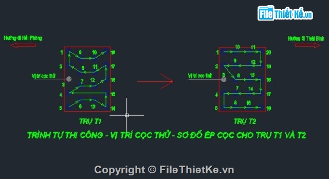 thi công cọc,mố trụ cầu,móng cọc,thi công móng,thi công cọc PHC D600
