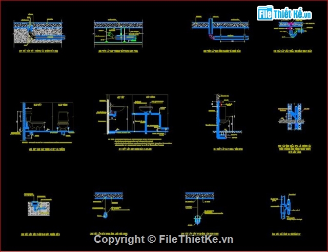 cấp thoát nước,bản vẽ cấp thoát nước,sơ đồ thoát nước,thoát nước nhà dân dụng