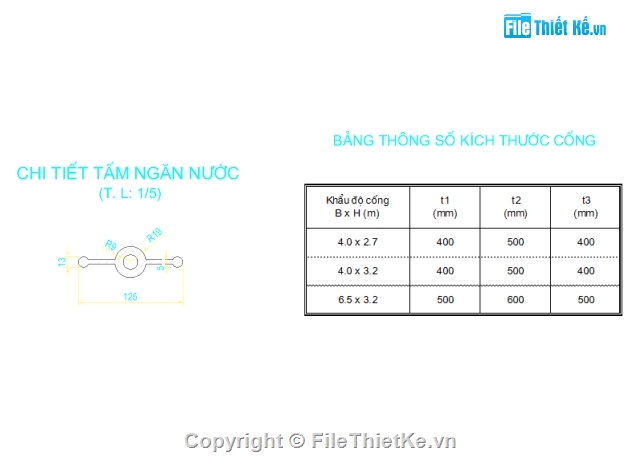 chi tiết cống hộp 4x6m,cống hộp 4x6,thiết kế cống hộp,bản vẽ cống hộp