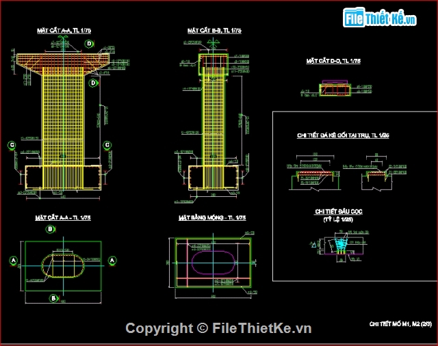 bản vẽ thi công cầu,cầu trường định-Đà nẵng,bản vẽ cầu,thiết kế cầu Trường Định