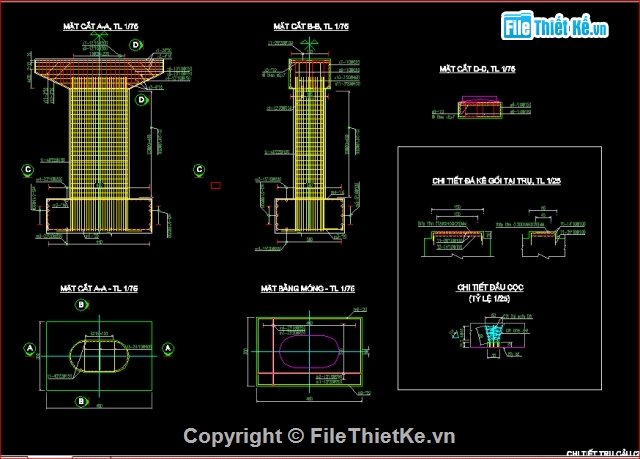 bản vẽ thi công cầu,cầu trường định-Đà nẵng,bản vẽ cầu,thiết kế cầu Trường Định