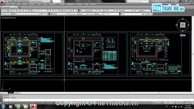 File Cad Thiết Kế Bể Cá Koi