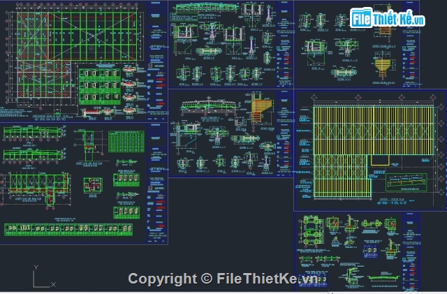 File cad Nhà Xưởng 57x79.5m,bản vẽ nhà xưởng,thiết kế nhà xưởng,mẫu nhà xưởng