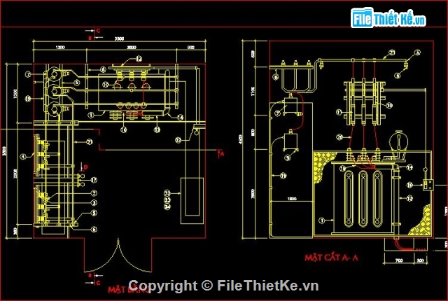 Trạm biến áp,xây dựng trạm biến áp,bản vẽ trạm biến áp