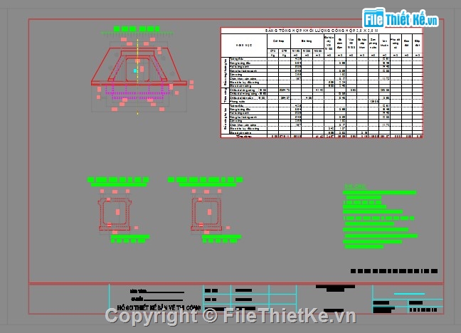 File thiết kế,kết cấu chi tiết,thiết kế cống hộp 2x2m,thiết kế cống