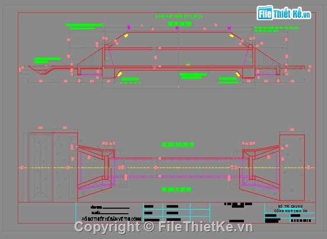 File thiết kế,kết cấu chi tiết,thiết kế cống hộp 2x2m,thiết kế cống