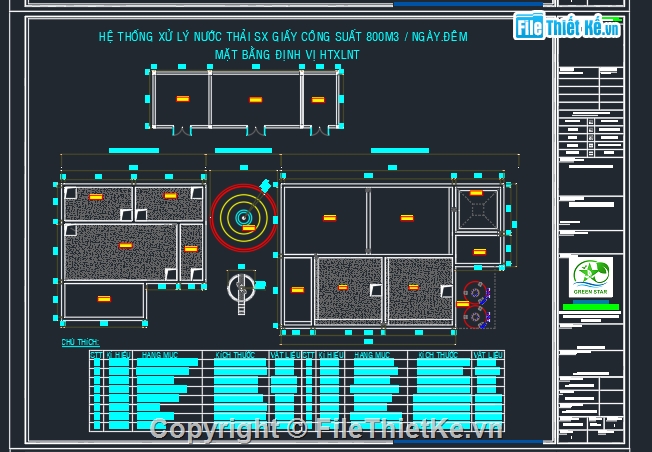 File cad,File thiết kế,thi công,mặt bằng,xử lý nước,File cad thiết kế
