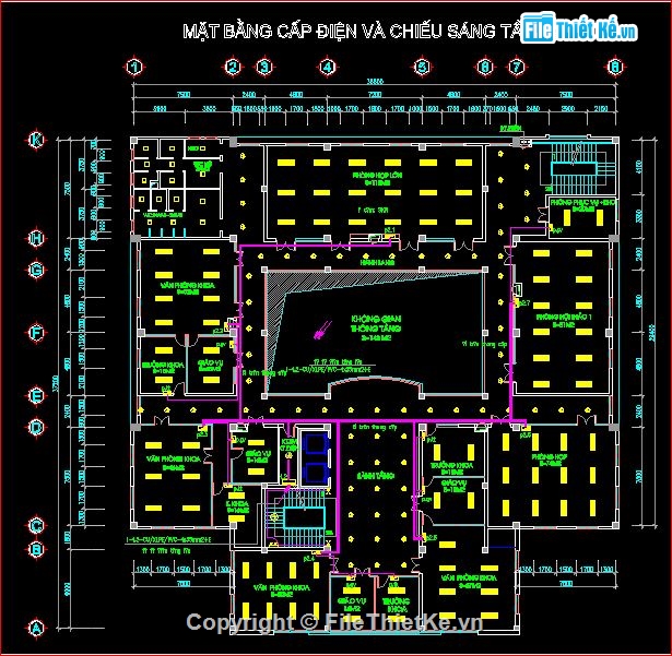 thiết kế điện,điện trụ sở,điện trụ sở 10 tầng