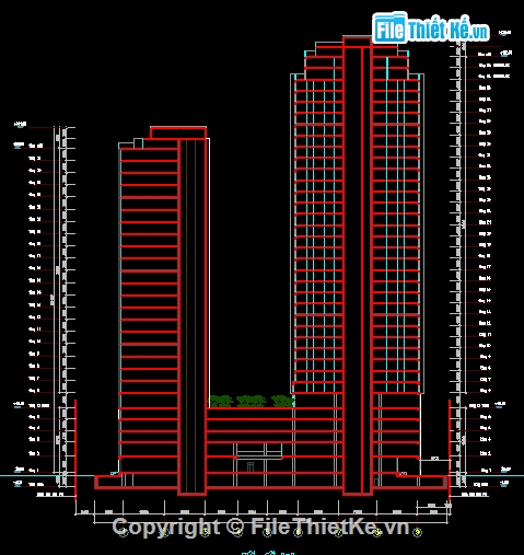 File cad thiết kế,nhà ở cao tầng,chung cư cao tầng