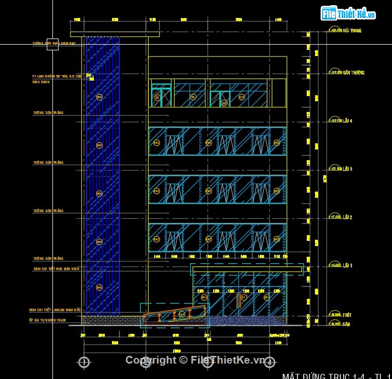 Kiến trúc trụ sở làm việc,Kết cấu trụ sở làm việc,Autocad trụ sở làm việc,Cad thiết kế trụ sở làm việc