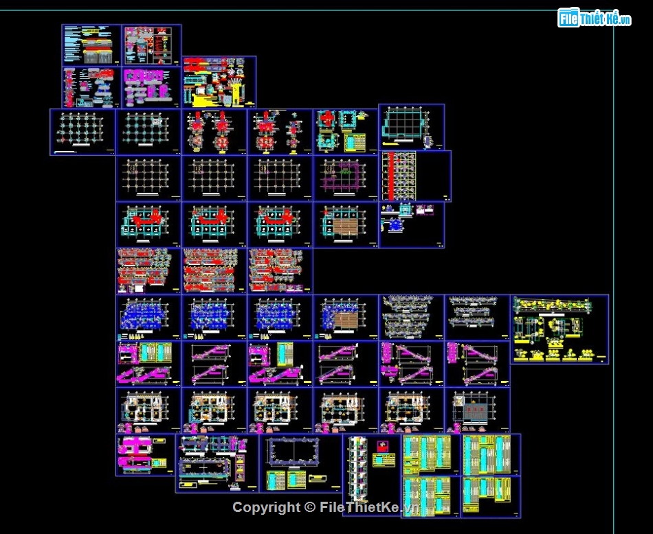 Kiến trúc trụ sở làm việc,Kết cấu trụ sở làm việc,Autocad trụ sở làm việc,Cad thiết kế trụ sở làm việc