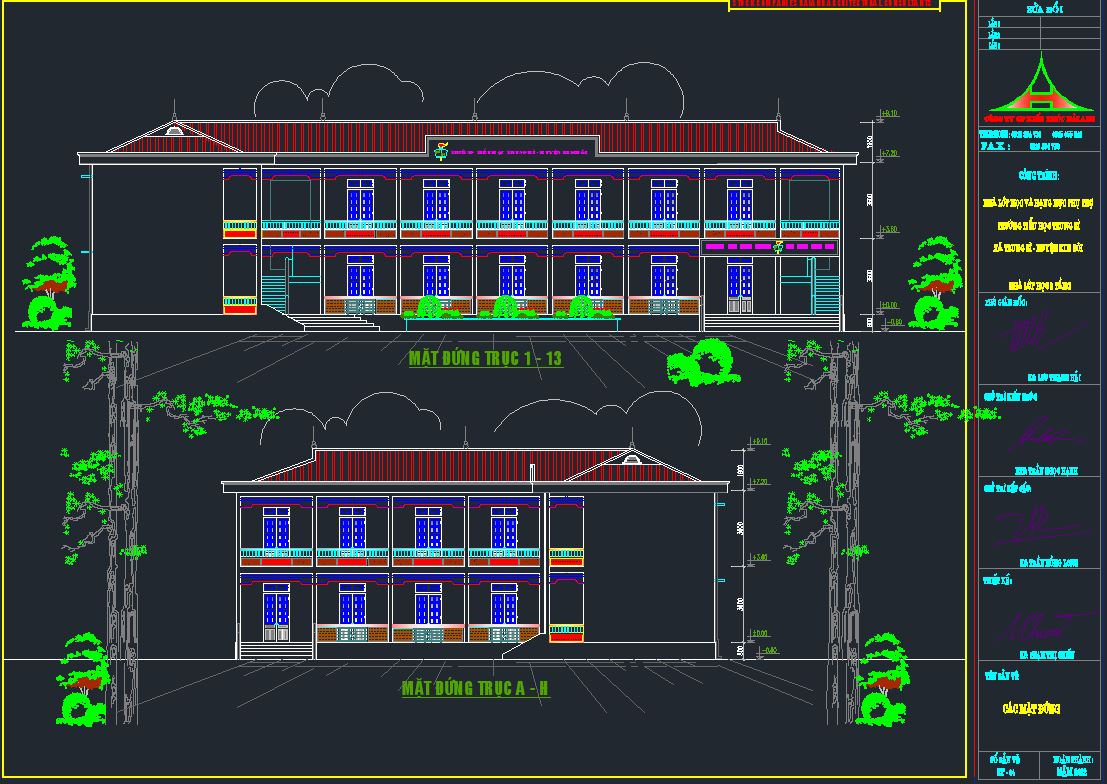 File cad,Thiết kế kiến trúc,trường học,Thiết kế trường học,kết cấu,kết cấu lớp học