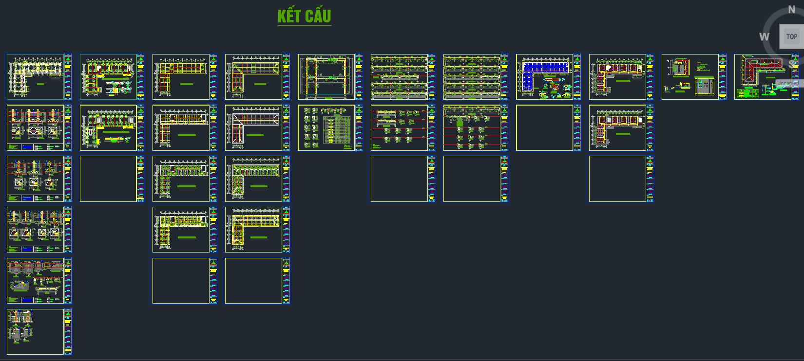 File cad,Thiết kế kiến trúc,trường học,Thiết kế trường học,kết cấu,kết cấu lớp học