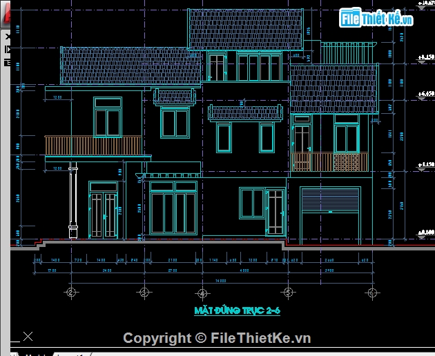 nhà mặt phố,nhà phố 2 mặt tiền,nhà 2 mặt tiền,file cad kiến trúc,thiết kế nhà,nhà phố 6x18m