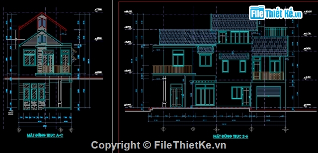 nhà mặt phố,nhà phố 2 mặt tiền,nhà 2 mặt tiền,file cad kiến trúc,thiết kế nhà,nhà phố 6x18m