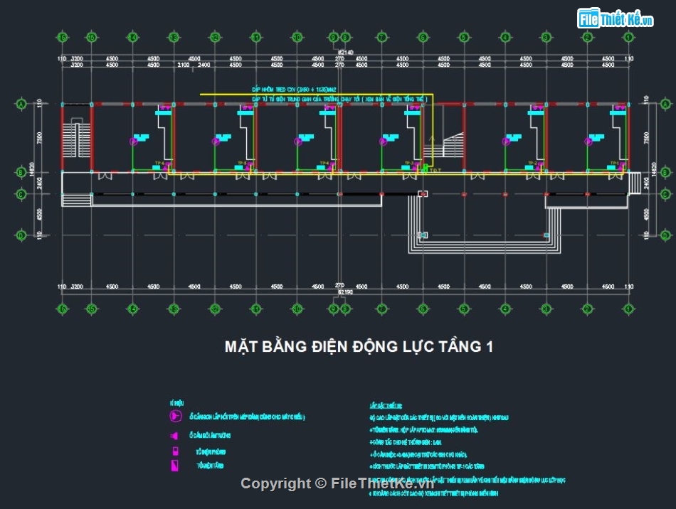 Nhà lớp học 3 tầng 18 phòng,Trường THPT,Trường THCS