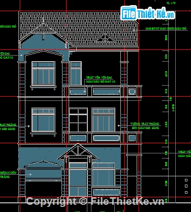 thiết kế kiến trúc biệt thự song lập,thiế kế biệt thự châu âu,biệt thự châu âu,biệt thự phong cách châu âu,kiến trúc biệt thự 8x13.5m,bản vẻ thiết kế kiến trúc biệt thự song lập