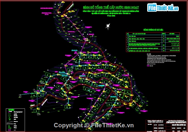 thiết kế công trình,cấp nước miền núi.,công trình cấp nước,bản vẽ công trình cấp nước