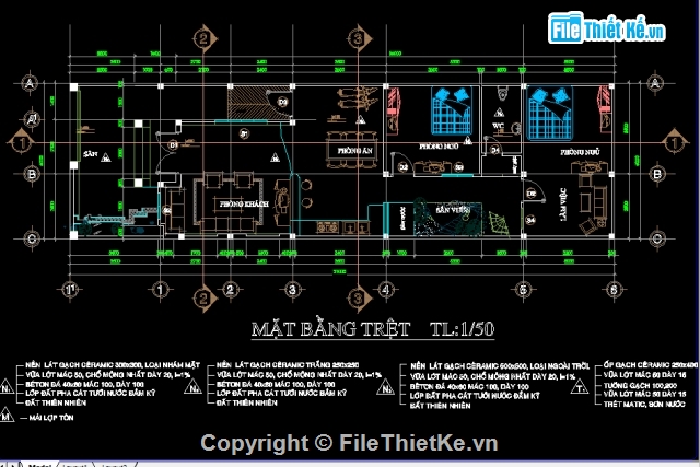 File cad,nhà mái thái,mái thái 1 tầng