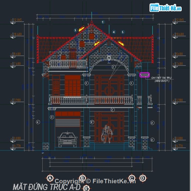 nhà 2 tầng,nhà phố 2 tầng,biệt thự 2 tầng,bản vẽ cad biệt thự 2 tầng,nhà dân 2 tầng