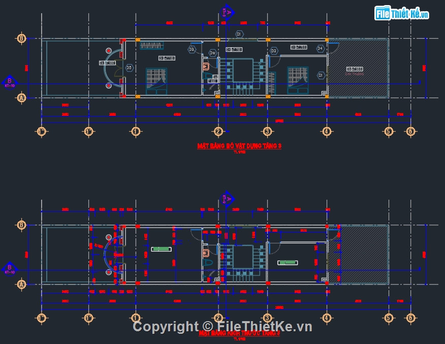 nhà phố 3 tầng,file cad nhà phố 3 tầng,nhà phố 3 tầng tân cổ điển