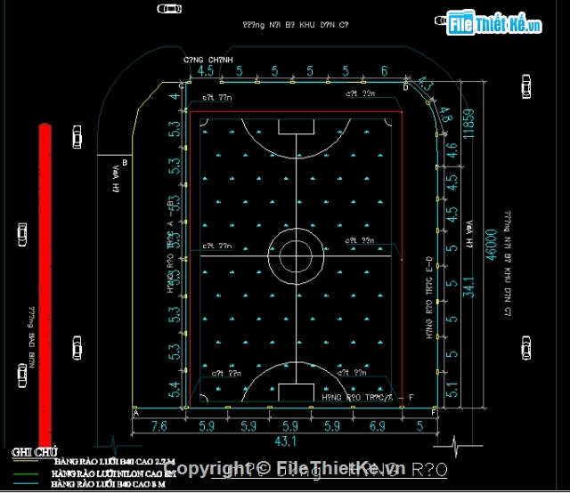 FIle cad thiết kế,sân bóng mini nhân tạo đẹp,FIle cad thiết kế sân bóng mini nhân tạo đẹp