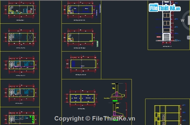 cad nhà phố,nhà gia đình,File thiết kế,nhà phố 5 tầng