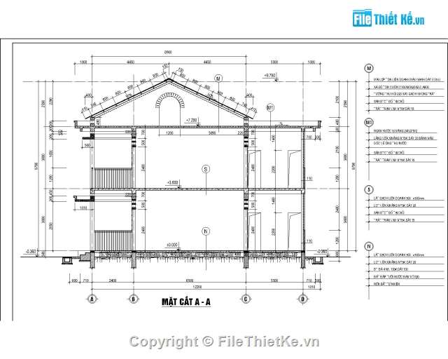 bản vẽ trường mầm non 2 tầng,trường mầm non 2 tầng 6 phòng,trường mầm non 2 tầng 12.2x27m,thiết kế trường mầm non 2 tầng