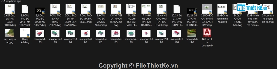 vỉa hè,cad vỉa hè,file cad vỉa hè