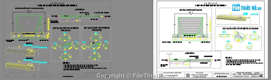 vỉa hè,cad vỉa hè,file cad vỉa hè