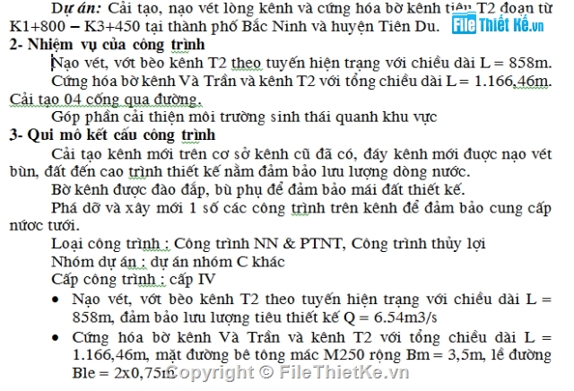 thiết kế kênh mương,biện pháp thi công kênh,công trình trên kênh,bản vẽ thiết kế kênh tiêu