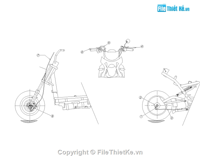 file cad,XE MÁY ĐIỆN,ĐĂNG KIỂM