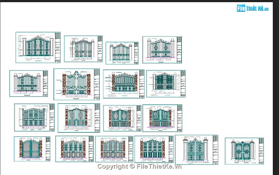 cổng sắt,Mẫu cổng sắt,File CAD mẫu cổng,Mẫu cổng làng,Mẫu hoa sắt