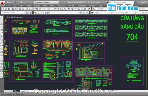 cây xăng,trạm xăng đẹp,thiết kế cây xăng,file cad trạm xăng