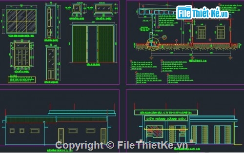 cây xăng,trạm xăng đẹp,thiết kế cây xăng,file cad trạm xăng