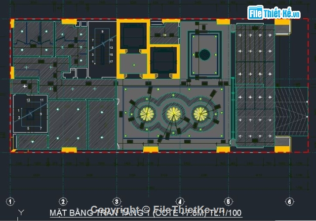 File cad Trần nền Khách sạn 13 tầng (1 tầng hầm) 9x20m File Cad Trần Nền Khách Sạn 13 Tầng (1 Tầng Hầm) 9X20M