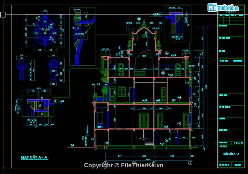 cad biệt thự,File cad nhà biệt thự,chi tiết biệt thự,cad chi tiết biệt thự