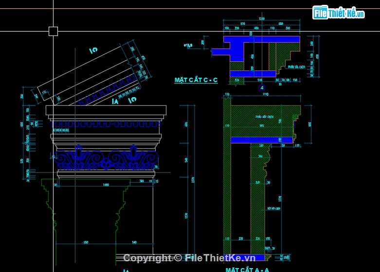 cad biệt thự,File cad nhà biệt thự,chi tiết biệt thự,cad chi tiết biệt thự