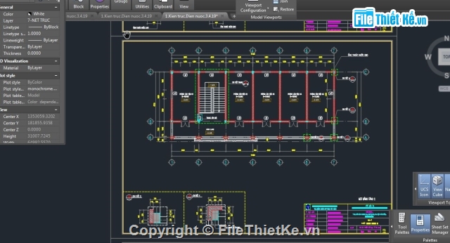 file cad trụ sở,file cad trụ sở 2 tầng,cad trụ sở 2 tầng,trụ sở 2 tầng,bản vẽ trụ sở