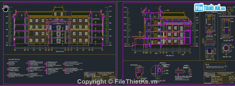 Trụ sở làm việc 2 tầng,file cad trụ sở làm việc,bản vẽ cad trụ sở huyện