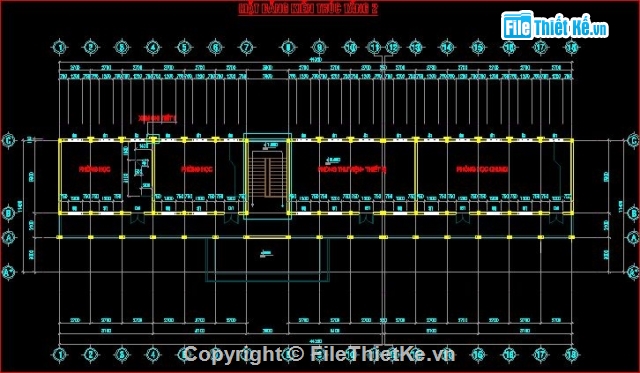 kiến trúc 2 tầng,kết cấu 2 tầng,trường học 2 tầng 10 phòng