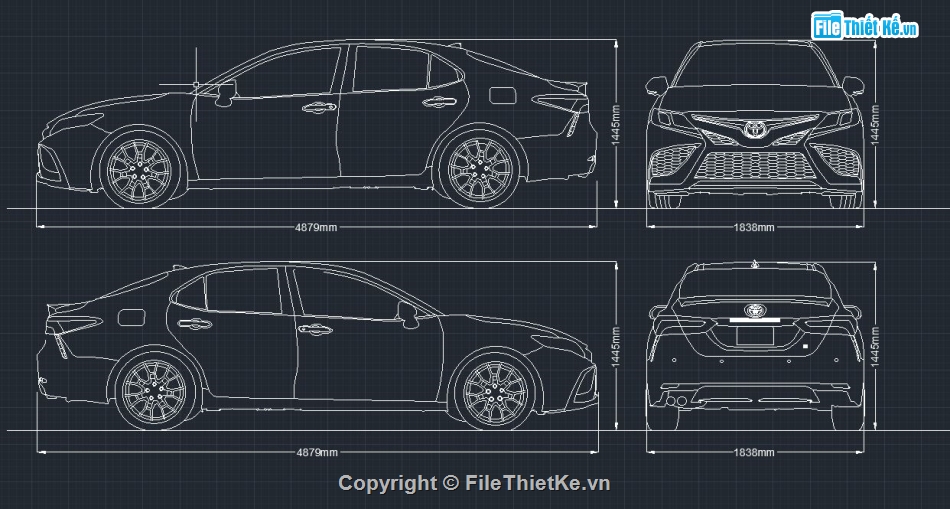 xe ô tô,bản vẽ xe ô tô,ô tô toyota camry