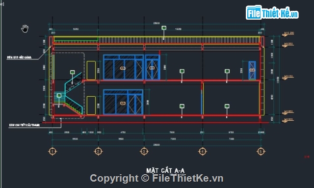 Văn phòng 2 tầng,Cad Văn phòng 2 tầng,bản vẽ nhà làm việc 2 tầng,Nhà làm việc 2 tầng