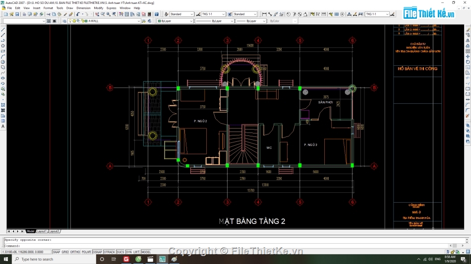 File cad nhà phố 2 tầng,biệt thự 2 tầng 6.2x15.6m,bản vẽ kiến trúc,bản vẽ kết cấu,hồ sơ xin cấp phép xây dựng