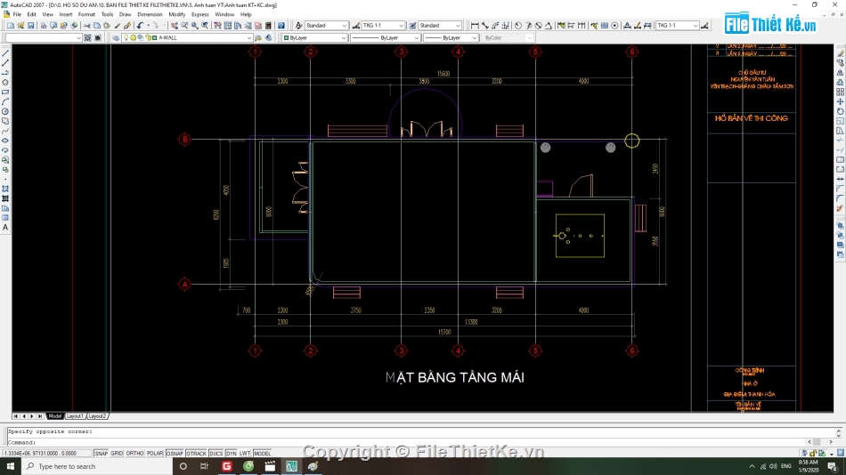 File cad nhà phố 2 tầng,biệt thự 2 tầng 6.2x15.6m,bản vẽ kiến trúc,bản vẽ kết cấu,hồ sơ xin cấp phép xây dựng