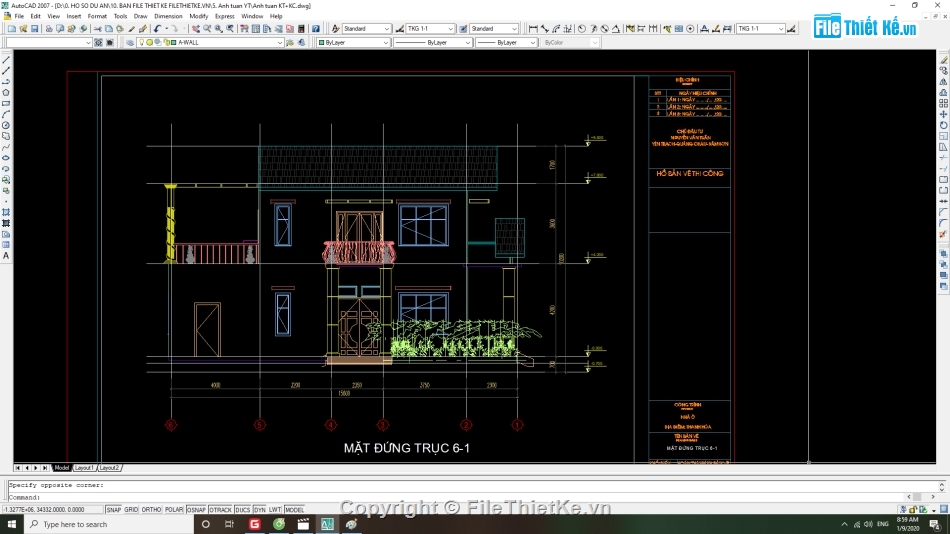 File cad nhà phố 2 tầng,biệt thự 2 tầng 6.2x15.6m,bản vẽ kiến trúc,bản vẽ kết cấu,hồ sơ xin cấp phép xây dựng