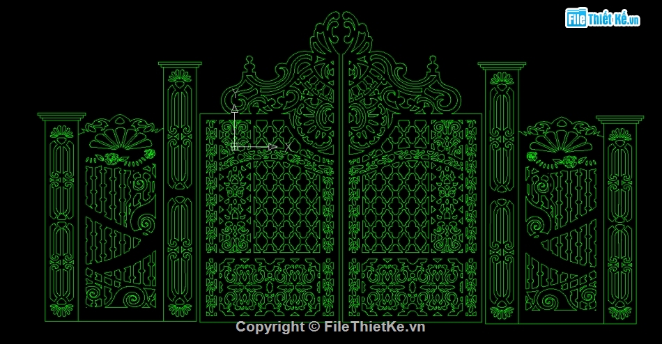 cửa biệt thự,File CNC cửa,cửa cổng cắt CNC,mẫu bản vẽ CNC cổng biệt thự